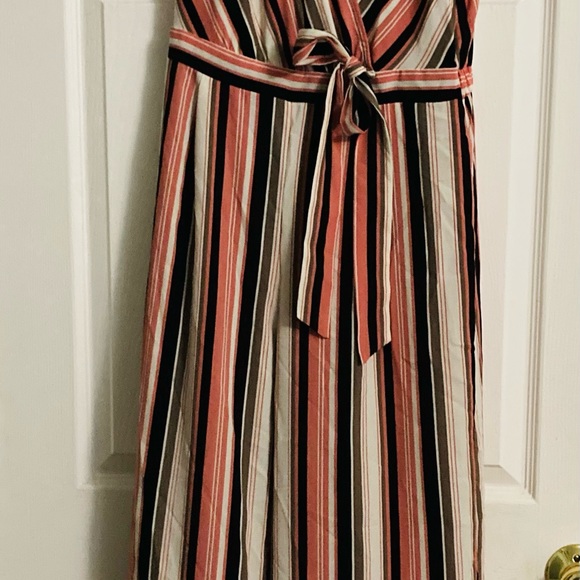 Striped romper/pants jumpsuit - Picture 4 of 7